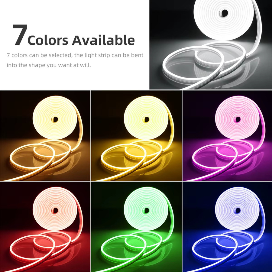 Tuya Smart Life LED Neon Lichtstreifen mit WIFI-Steuerung, Warmweiß, DC12V, SMD 2835, 120 LEDs/m, kompatibel mit Alexa und Google Home - Bild 4