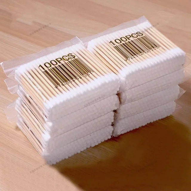 Baby-Wattestäbchen für Kinder, 100 Stück - Bild 1
