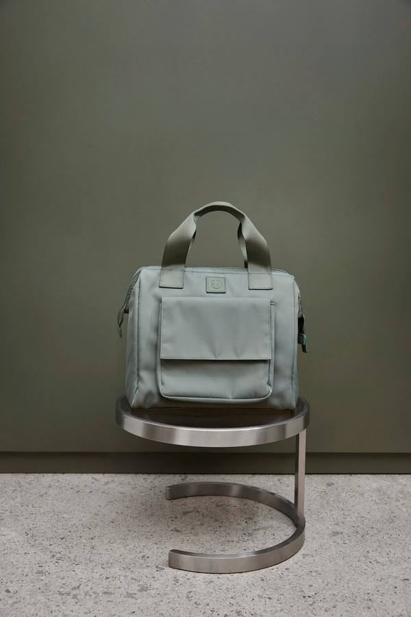 Elodie Wickeltasche Wide Frame Shoulder Bag in Hazy Jade Green mit Trageriemen und waschbarem Textilmaterial, B/T/H: 33 x 31 x 31 cm - Bild 2