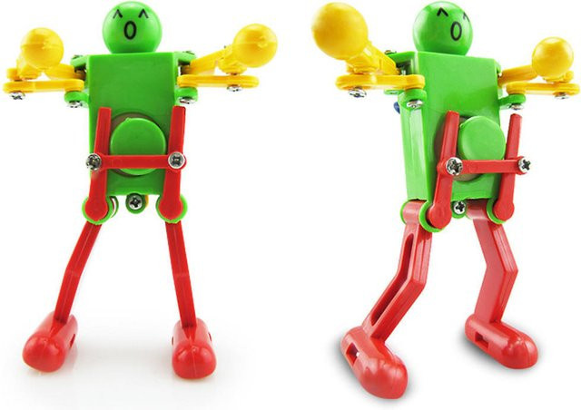 Uhrwerk Aufzieh-Tanzroboter-Spielzeug, Puzzle-Spielzeug, green - Bild 1
