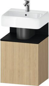 Duravit Waschtischunterschrank Qatego in Schwarz, B/T/H: 44 x 35 x 64,5 cm - Bild 1