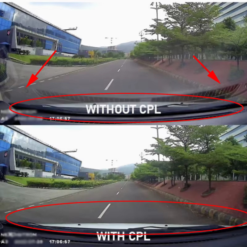 AZDOME CPL Filter für GS63H Pro 4K Dash Cam zur Staubschutz und Anti-Glare Funktion - Bild 2