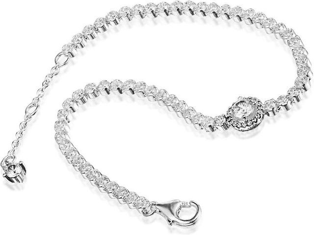 Armband 925 Silber, Zirkonia, 20cm, Unisex - Bild 1