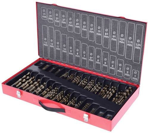 KS Tools HSS-G Co 5 Spiralbohrer-Set aus Edelstahl, 230-teilig, Durchmesser 1 mm bis 13 mm - Bild 1