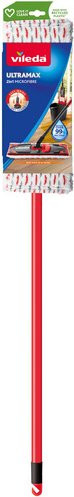 Vileda Reinigungssystem Ultramax Bodenwischer in Rot und Schwarz, Breite: 14 cm, Höhe: 140 cm - Bild 1