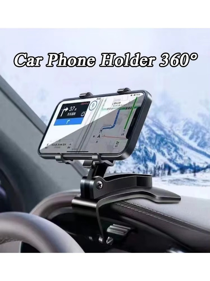 QUERPXAF Universal 360-Grad Multifunktions-Auto-Handyhalter für iPhone, Samsung und Xiaomi in Schwarz - Bild 7