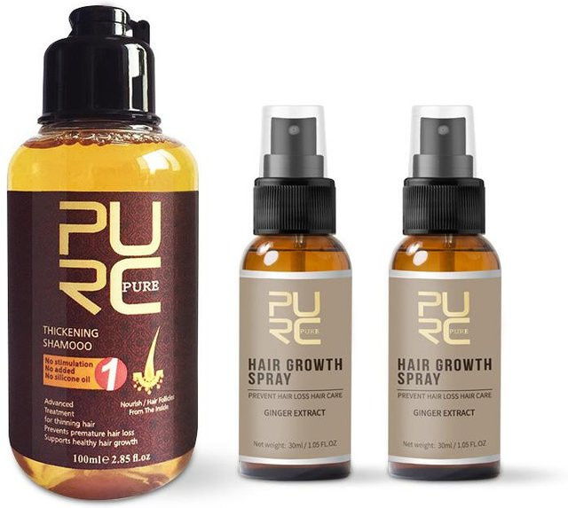 PURC Ingwer-Serien-Set, Spray und Shampoo, 30ml+30ml+100ml - Bild 1