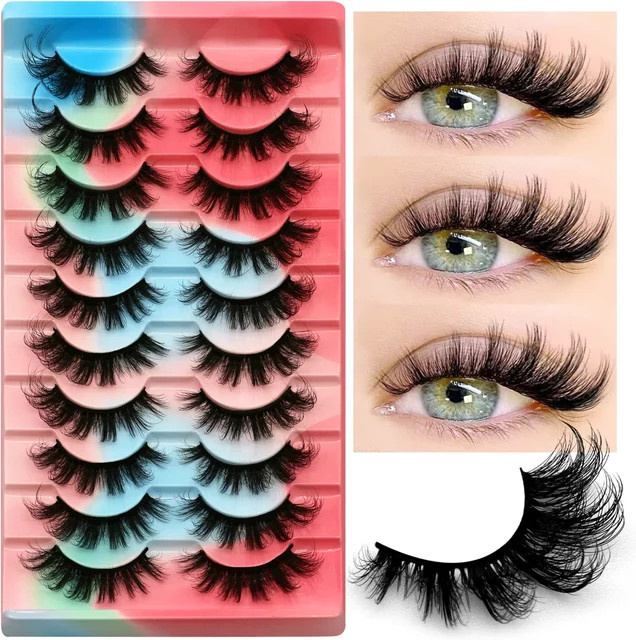 Lasvirey 3D Faux-Nerzwimpern, Unisex - Bild 1