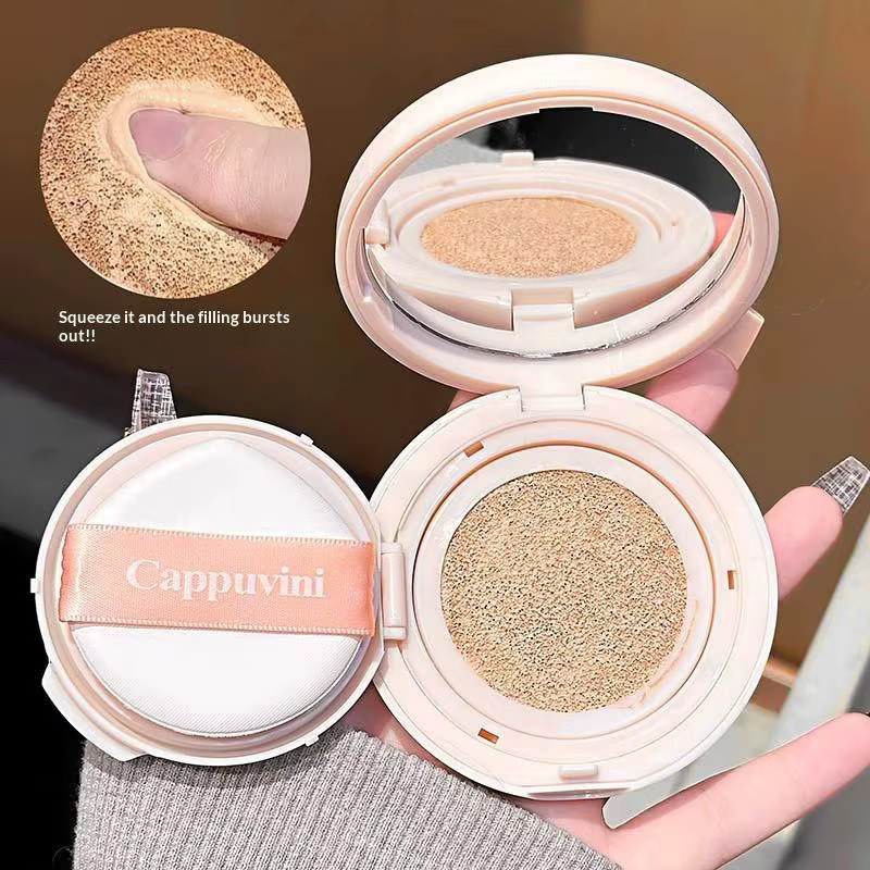 Cappuvini Air Cushion BB Cream Foundation, #01 Natural Off-White, Glänzend - Bild 4