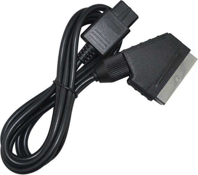 xunbeifang Scart-Videokabel für SNES, Gamecube und N64 in Schwarz, kompatibel mit NTSC-Systemen - Bild 1