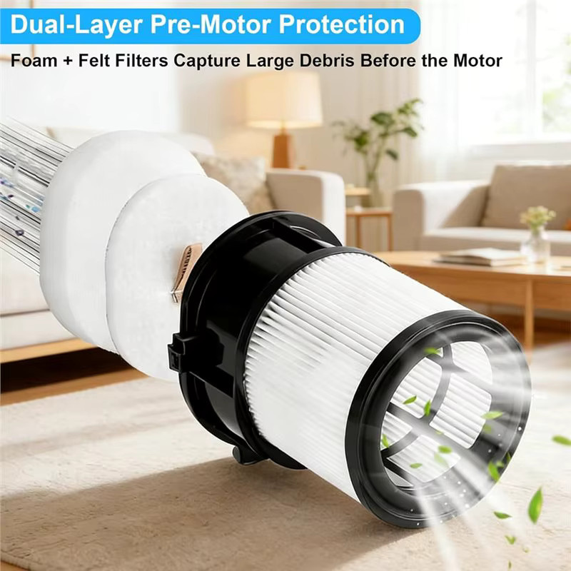 INLIG Ersatz-Vakuumfilter für Shark Reiniger der Modelle IP3251, IP3251C, IP3252, IP3251EUT, IP1251 und IP1250 in Weiß und Braun - Bild 4