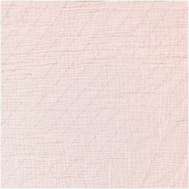 Rico Design Meterware Krinkelmusselin Streifen in Pink aus Baumwolle - Bild 1
