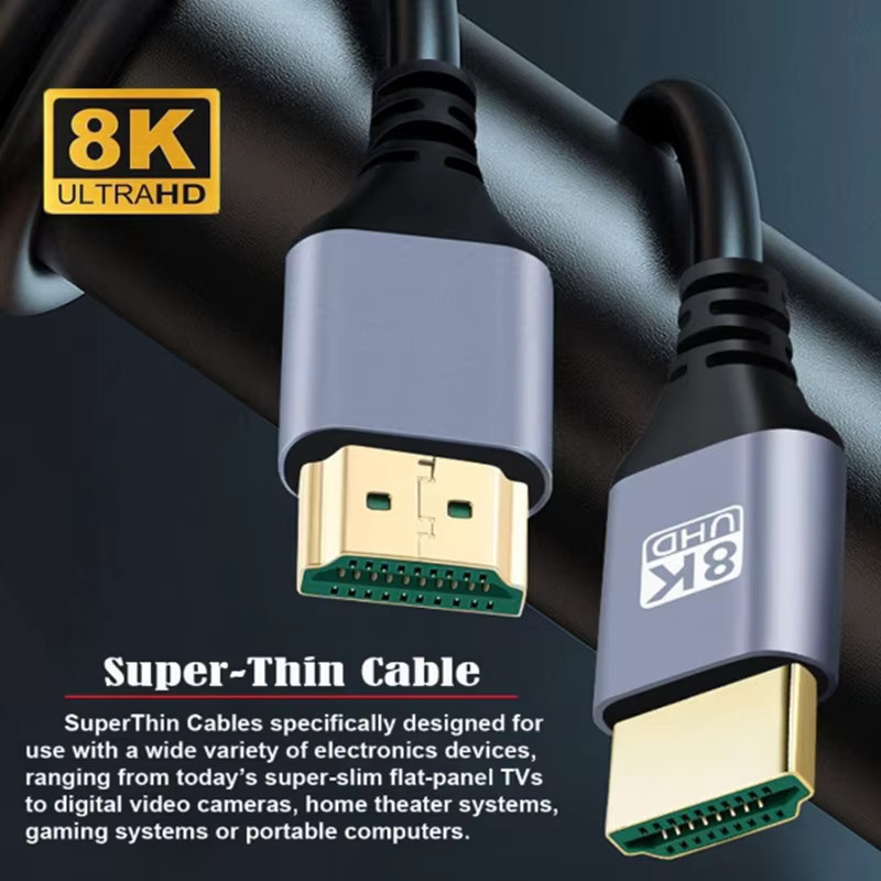 AXONUS Micro Mini HDMI Kabel in Schwarz für 8K HD Verbindung von Fernsehern, Computern und Kameras - Bild 4