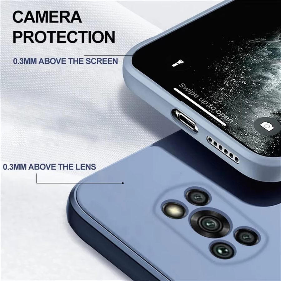 Luxus Silikon Schutzhülle für Xiaomi Poco X3, Poco X3 Pro und NFC X3 GT in Grau - Bild 3