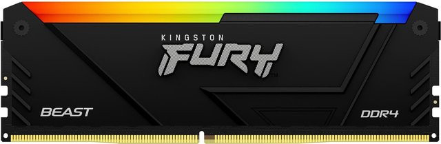 Kingston FURY Beast RGB DDR4 RAM Speichermodul, 32 GB, 3600 MHz, Schwarz - Bild 1