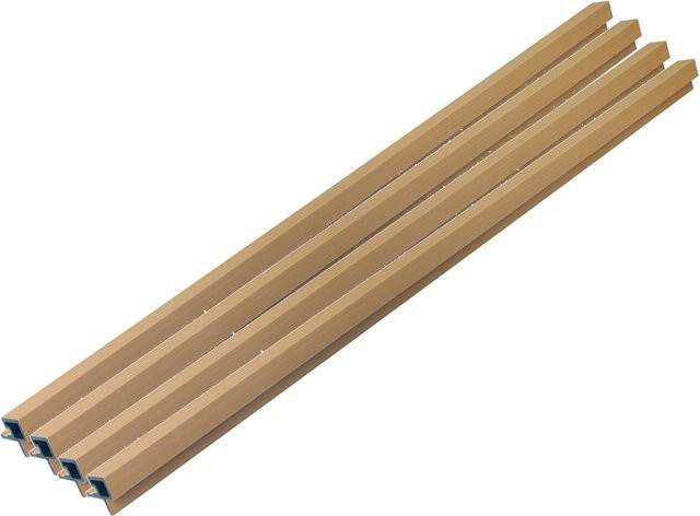 HOME DELUXE WPC Eckprofil SANO für Fassadenverkleidung DUVAR, 4er Set, Teak - Bild 1