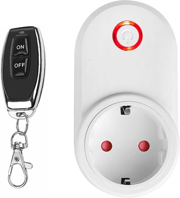 Meiteai-All Drahtlose Smart Steckdose mit Fernbedienung 433MHz, Wasserdicht, 15A, 220V, EU-Stecker für Haushaltsgeräte und Lampen - Bild 1