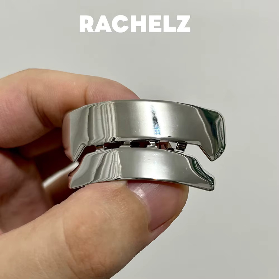 RACHELZ Grillz, quadratisch, Silber, Unisex - Bild 3