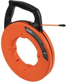 Klein Tools Geriffeltes Glasfaser-Einziehband mit Nylonspitze in Orange, 15,2 m - Bild 1