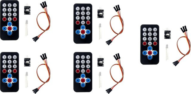 HX1838 Infrarot IR Drahtlose Fernbedienung Modul Kits für Arduino DIY Projekte in Schwarz - Bild 1