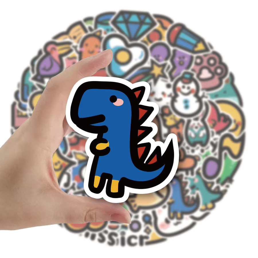 60-teiliges Set bunte Cartoon-Aufkleber für Kinder zum Dekorieren von Notizbüchern und Tagebüchern von RecordingYourLife Store - Bild 4
