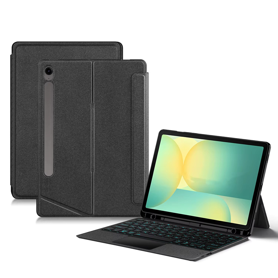 Samsung Magische Tastatur mit Touchpad für Galaxy Tab S10 FE und Tab S9 FE 10,9 Zoll, abnehmbare Hülle, Schwarz - Bild 6