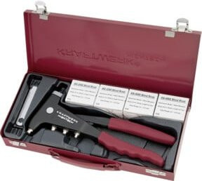 Kraftwerk Industrie-Handblindnietzangen-Satz in Rot - Bild 1