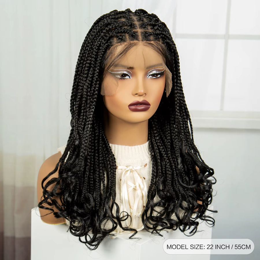 Alice Spring Knotless Box Braids Perücke mit Baby Hair, Damen - Bild 3