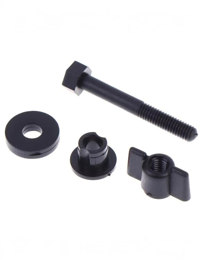 HUXUAN Metalldetektor-Hardware-Kit mit Schrauben für XP Deus ORX Suchspule, Schwarz - Bild 1