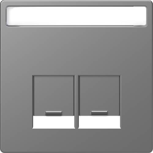 Merten Abdeckung System Design aus Edelstahl in Silber/Grau MEG4574-6036 - Bild 1