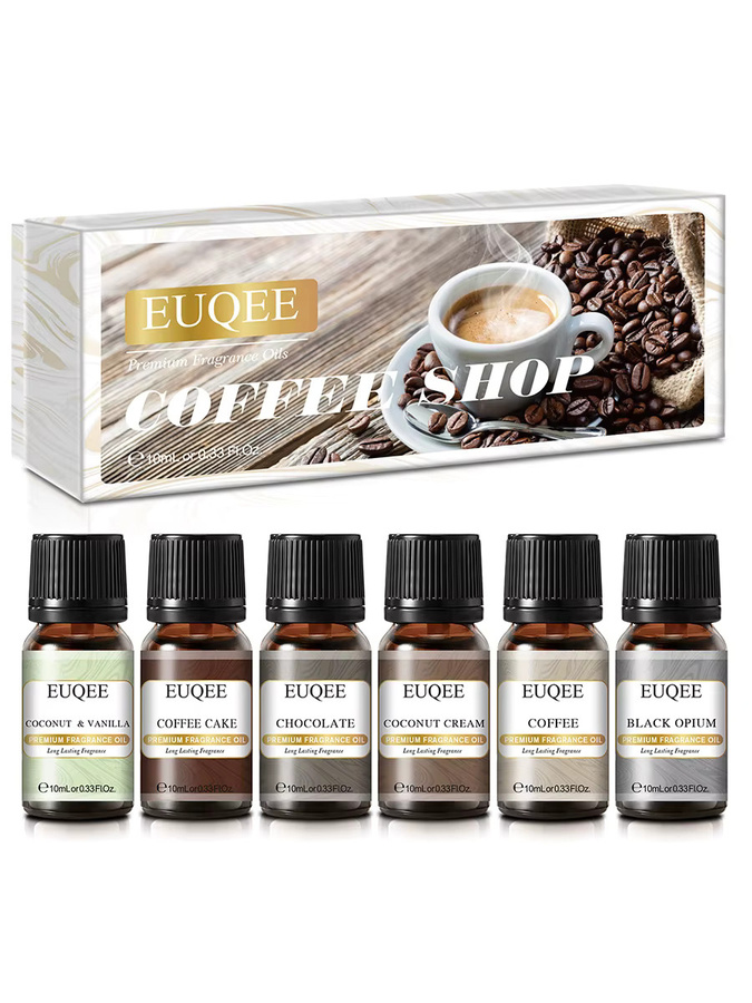 EUQEE Duftöl Geschenkset, 6 Teile, verschiedene Aromen - Bild 3