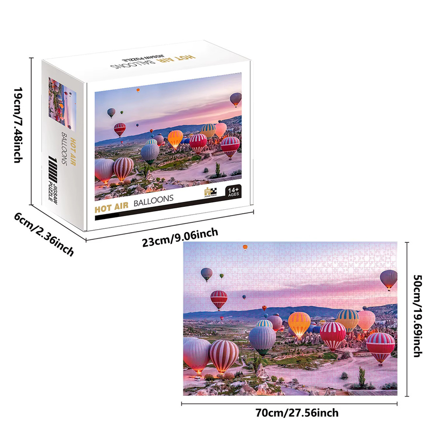 AZNM Heißluftballons Puzzle, 1.000 Teile, ab 14 Jahren - Bild 2
