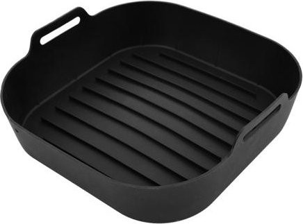 Wiederverwendbare Silikon Heißluftfritteusen-Einlage von tuohaichuan in Schwarz - Bild 1