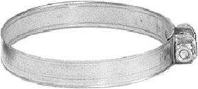 Grundfos Schlauchschelle für 1 1/4 Zoll Schlauch aus verzinktem Stahl in Silber - Bild 1