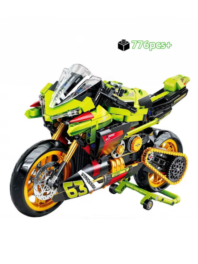 yaafun Technisches Motorrad, Bausatz, 1:8, 776 Teile - Bild 6