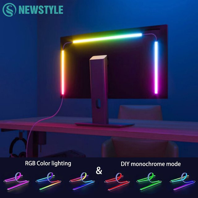 RGB LED Lichtstreifen mit Color Pickup Funktion für Gaming und Monitor Hintergrundbeleuchtung, USB-Anschluss, Multicolour - Bild 1