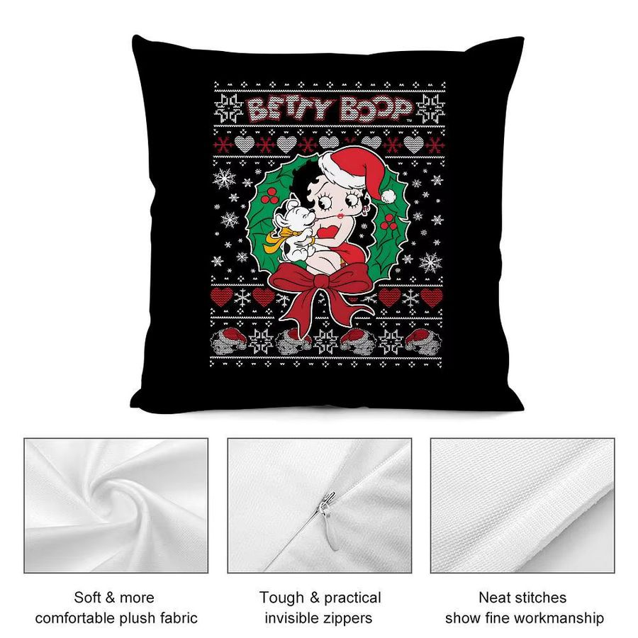 B-Bettys-boops Weihnachts-Kissenbezug aus kurzem Plüsch mit doppelseitigem Druck für dein Sofa und deine Dekoration - Bild 6