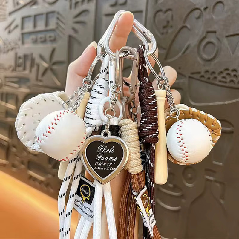Yogodlns Schlüsselanhänger, Baseball-Dekor, Unisex - Bild 2