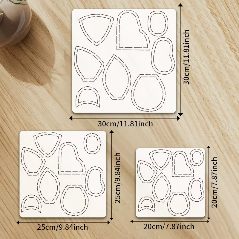 YOMDID Handgemachte DIY Quilt Vorlage mit Bären Design für Näharbeiten und Stoffhandwerk, Breite: 30,0 cm - Bild 5