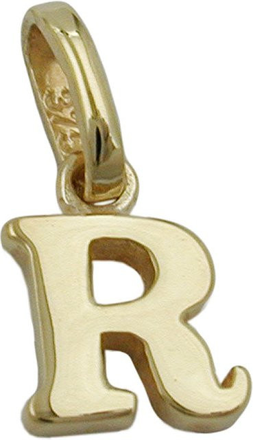 Paolo Renzo Buchstabenanhänger, 375 Gelbgold, 8x6,5mm, Unisex - Bild 1