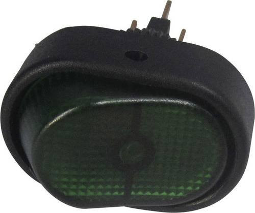 TRU Components Kfz-Wippschalter TC-R13-133B-SQ Grün 12 V/DC 30A 1 x Aus/Ein rastend - Bild 1