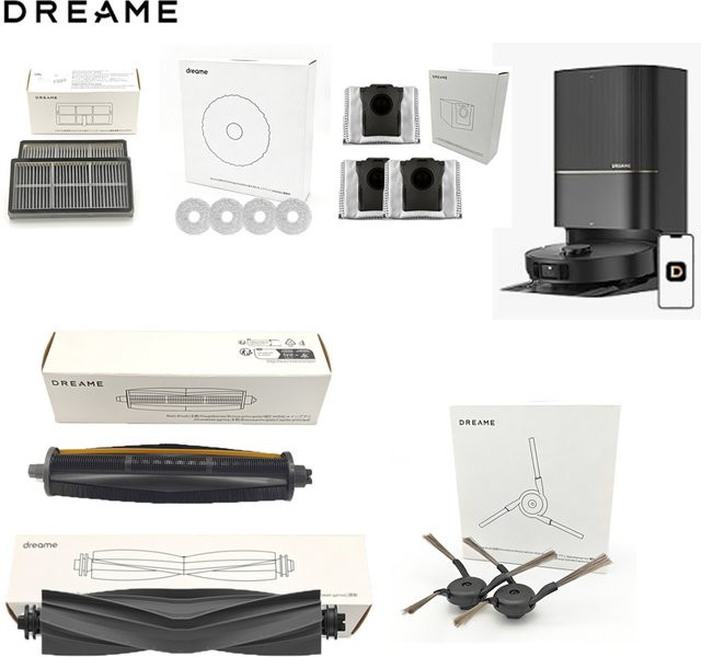 Dreame X40 Ultra Zubehör Set mit Seitenbürsten, Gummi-Hauptbürsten, Filtern, Mopps und Staubbeuteln passend für Mijia M40 Ersatzteile - Bild 1