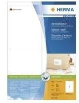 HERMA SuperPrint Universaletiketten weiß, 400 Stück (100 Blatt), B: 9,91 cm, H: 13,9 cm - Bild 1