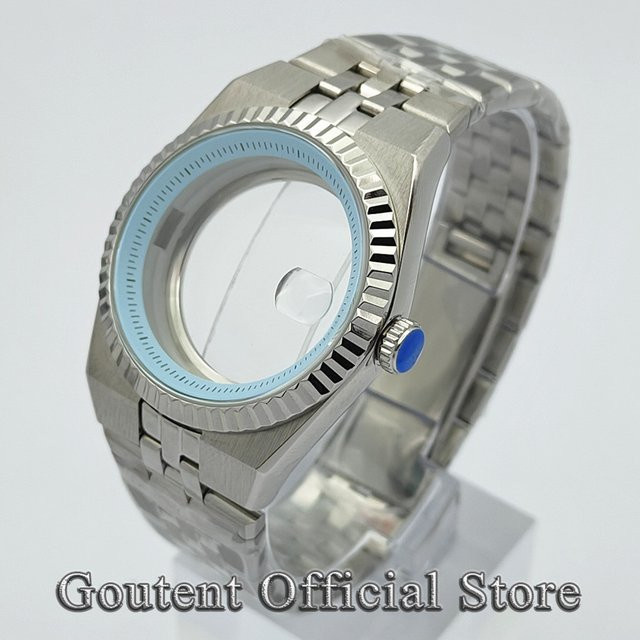 Goutent Uhrengehäuse Edelstahl, 40 mm, Silber, Unisex - Bild 1