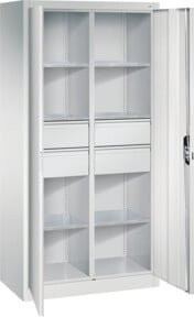 C+P Werkzeugschrank Acurado mit Schubladen und Türen, grau/weiß, B/T/H: 195,0 x 93,0 x 50,0 cm - Bild 1
