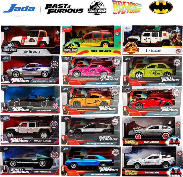 JADA Fast Furious Jurassic Back to the Future, Automodell, 1:32, Metall - Bild 1
