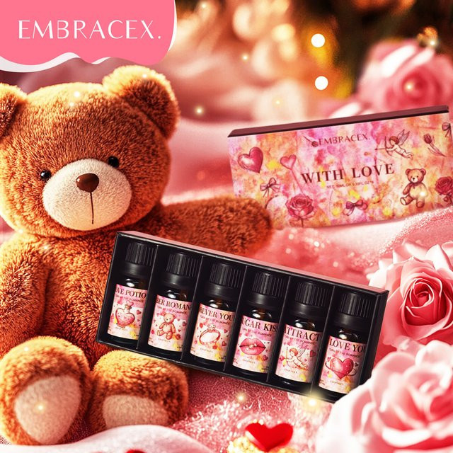EMBRACEX Set mit 6 Premium-Duftölen für Kerzen und Hautpflege, 6 x 10 ml - Bild 1