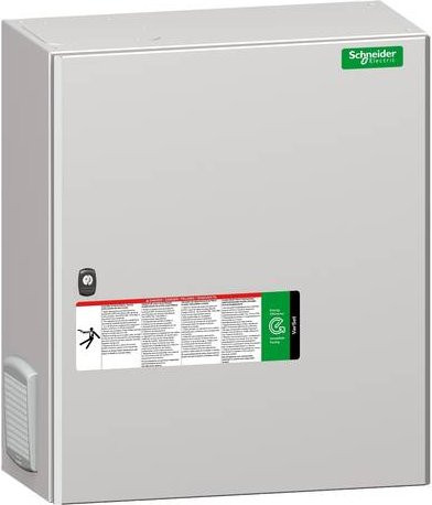 Schneider Electric VarSet Fix VLVFW1N03506AA Kleinverteiler mit Einspeisung und Leistungsschalter oben, 50 kVAr, 400V, 50Hz, Grau - Bild 1