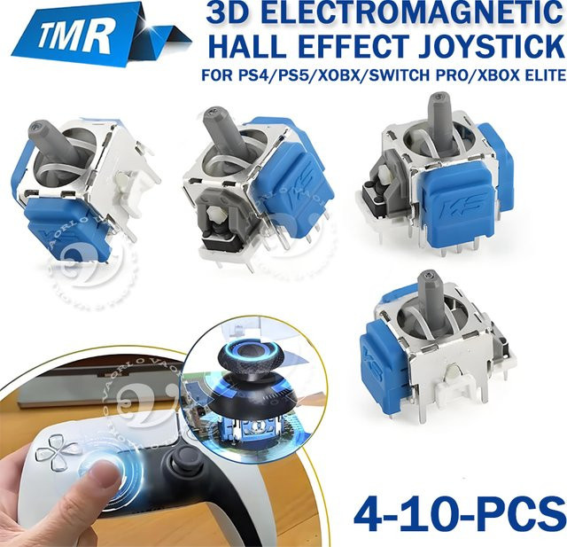 VAORLO TMR-Magnet-Joystick Upgrade-Ersatzkit mit Anti-Drift-Analogsensor für PS4, PS5, Xbox und Nintendo Switch Pro Controller - Bild 1