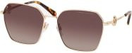 Marc Jacobs MARC 729/S Sonnenbrille, Quadratisch, Vollrand, Metall, Gold, Brown, Damen - Bild 1